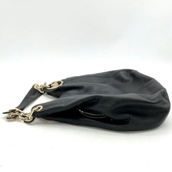 Michael Kors Black Pebbled Leather  Fulton Shoulder Bag - Picture 3 of 11